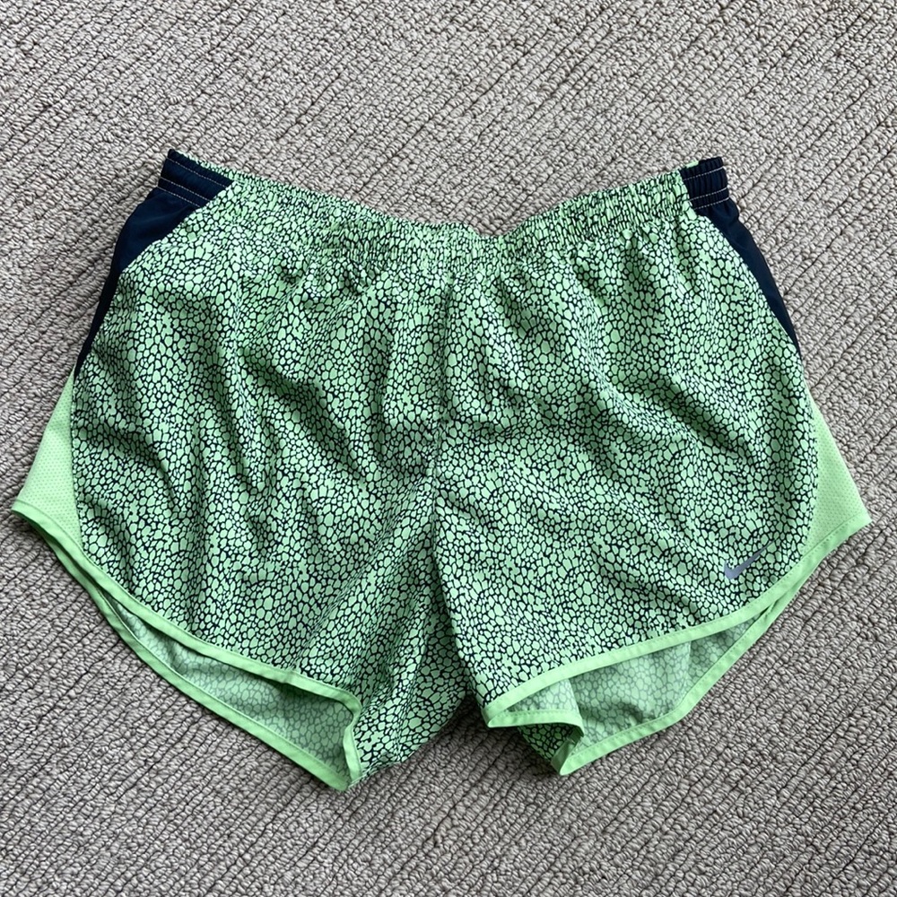 NIKE Dri-Fit Lime Green Running Shorts